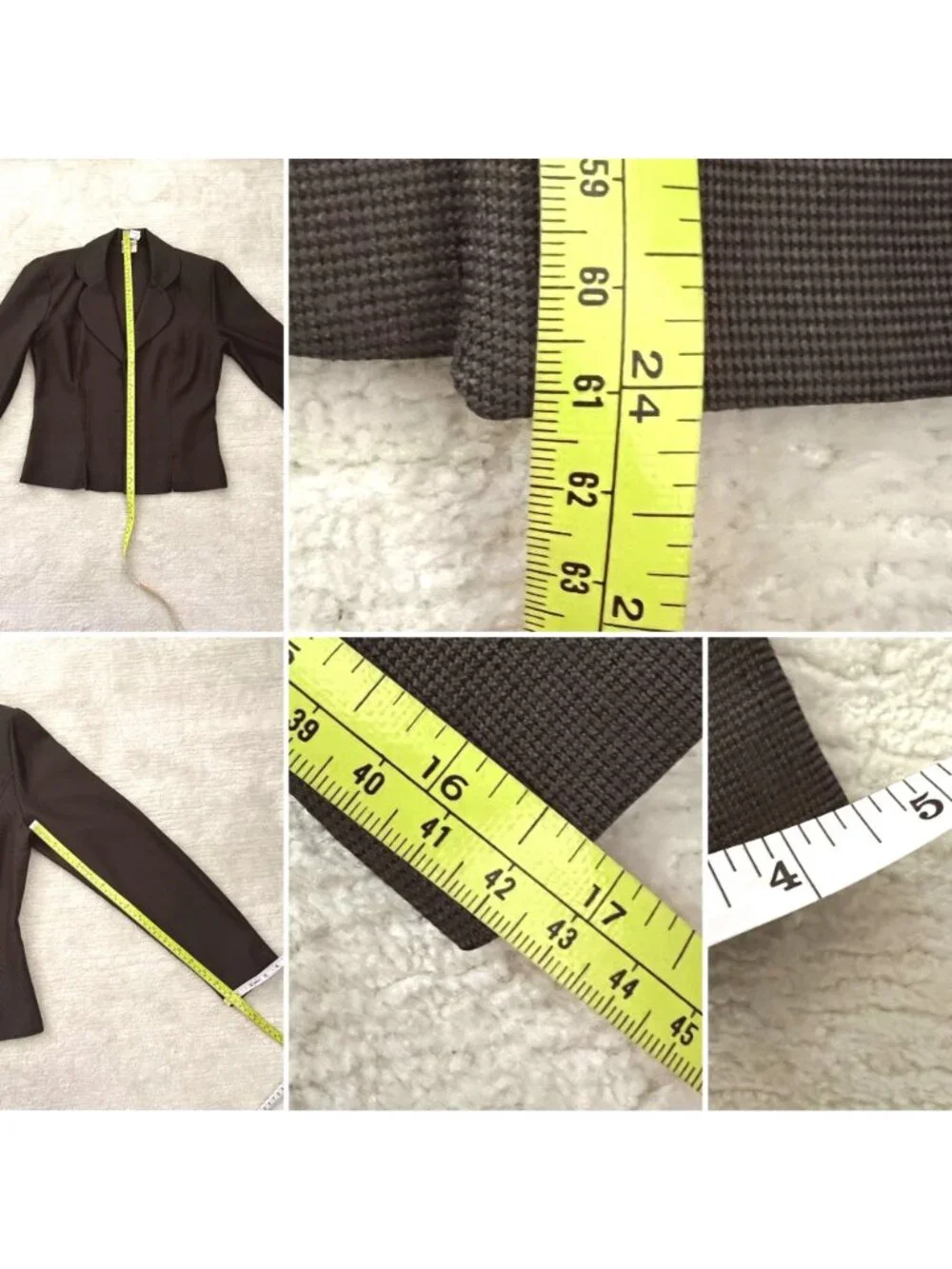 Vintage Splurge By ASB Womens 2 Piece Skirt Suit Size 7 Brown